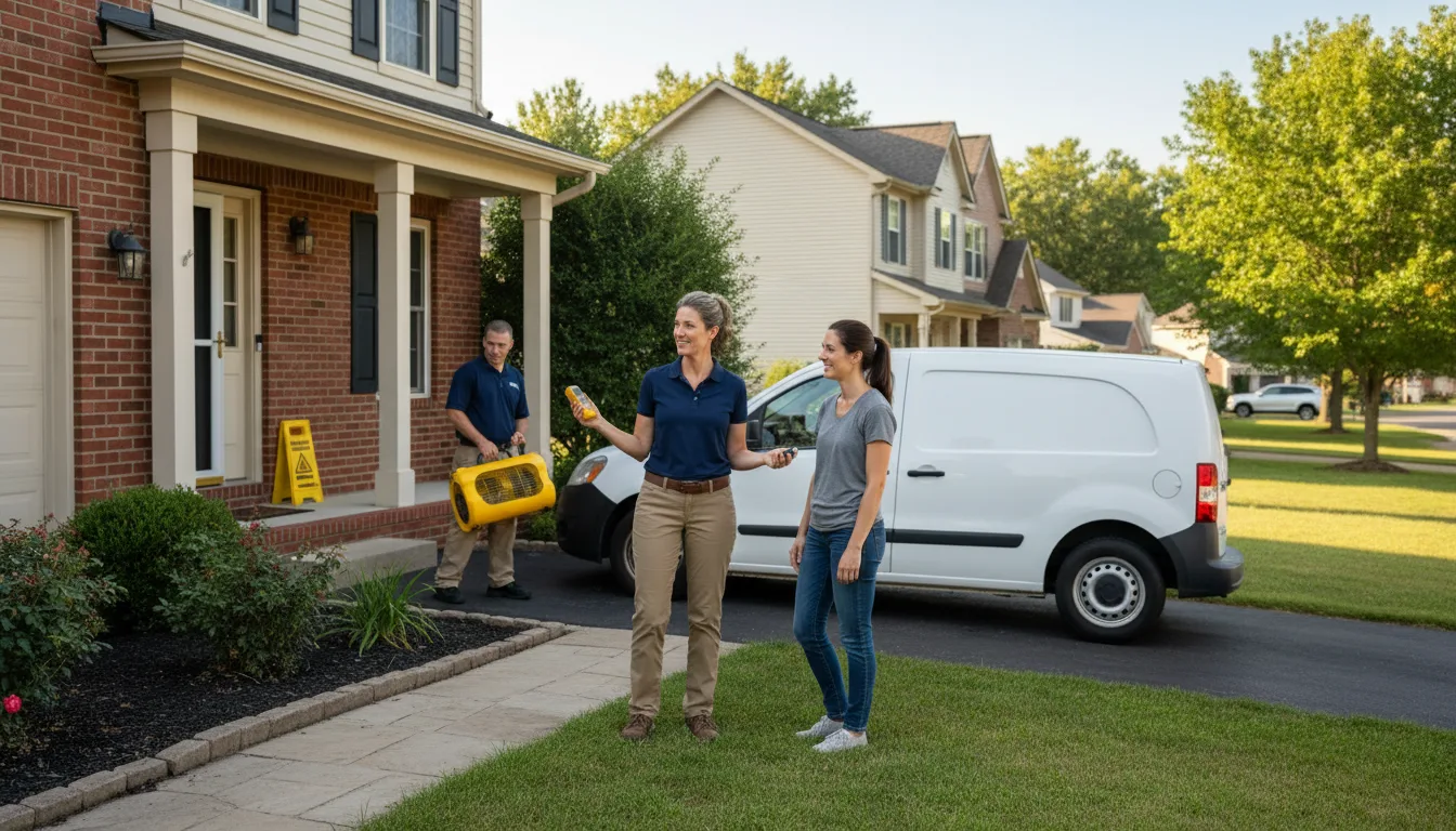 Water restoration image for Water Damage & Restoration Services in Welch, OK